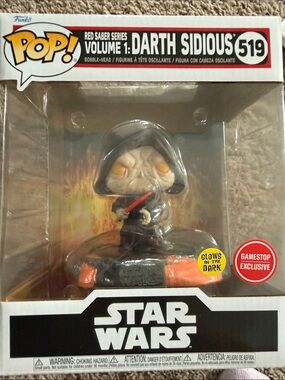 Funko Darth Sidious Pop! Figure - Black, Orange & Red Accents
